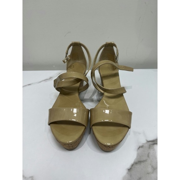 Jimmy Choo Beige Patent Leather Strappy Sandals Size 40 - Picture 1 of 5